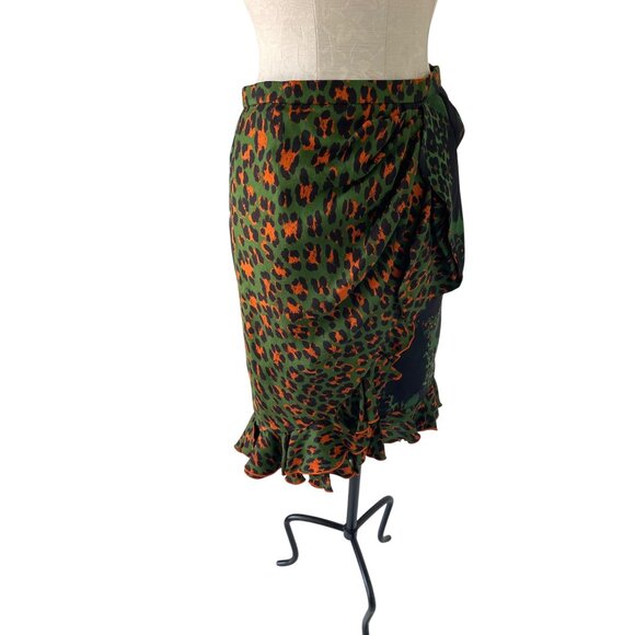 Yves Saint Laurent Womens Skirt Size Small Multicolor Custom Faux Wrap - Picture 3 of 12